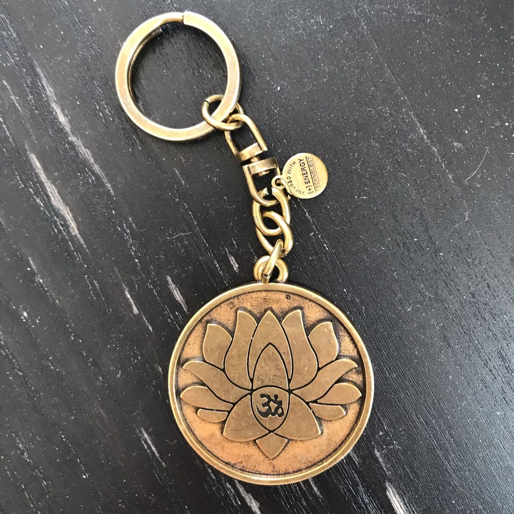 Alex and Ani Lotus Flower Key Chain